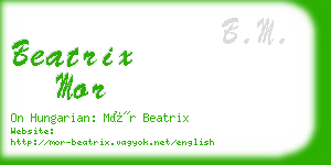 beatrix mor business card